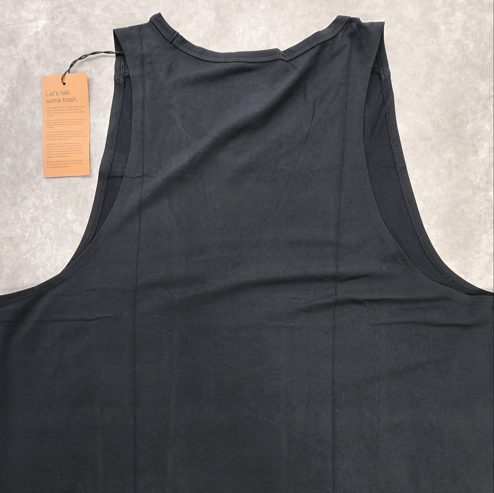 Girlfriend Collective NWT Black ReSet Relaxed Fit Tank Top - Picture 8 of 10